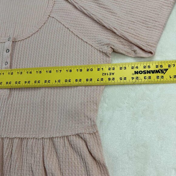 Torrid Pink Ribbed Long Sleeve Blouse - Picture 9 of 13